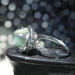 グリーンムーンストーン リング / Green Moonstone Ring 2枚目の画像