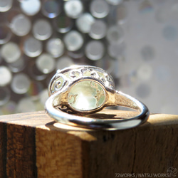 グリーンムーンストーン リング / Green Moonstone Ring 7枚目の画像