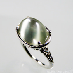 グリーンムーンストーン リング / Green Moonstone Ring 3枚目の画像