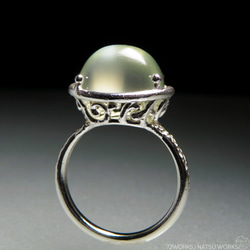 グリーンムーンストーン リング / Green Moonstone Ring 10枚目の画像