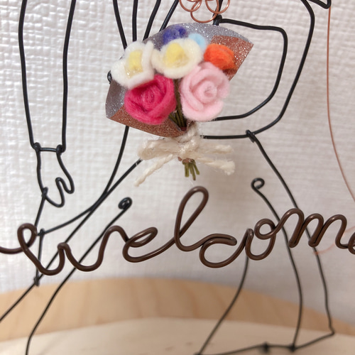 ワイヤークラフト ワイヤーアート ウェルカムボード ウェルカム ワイヤークラフト ワイヤーアート ウェルカムボード ウェルカム