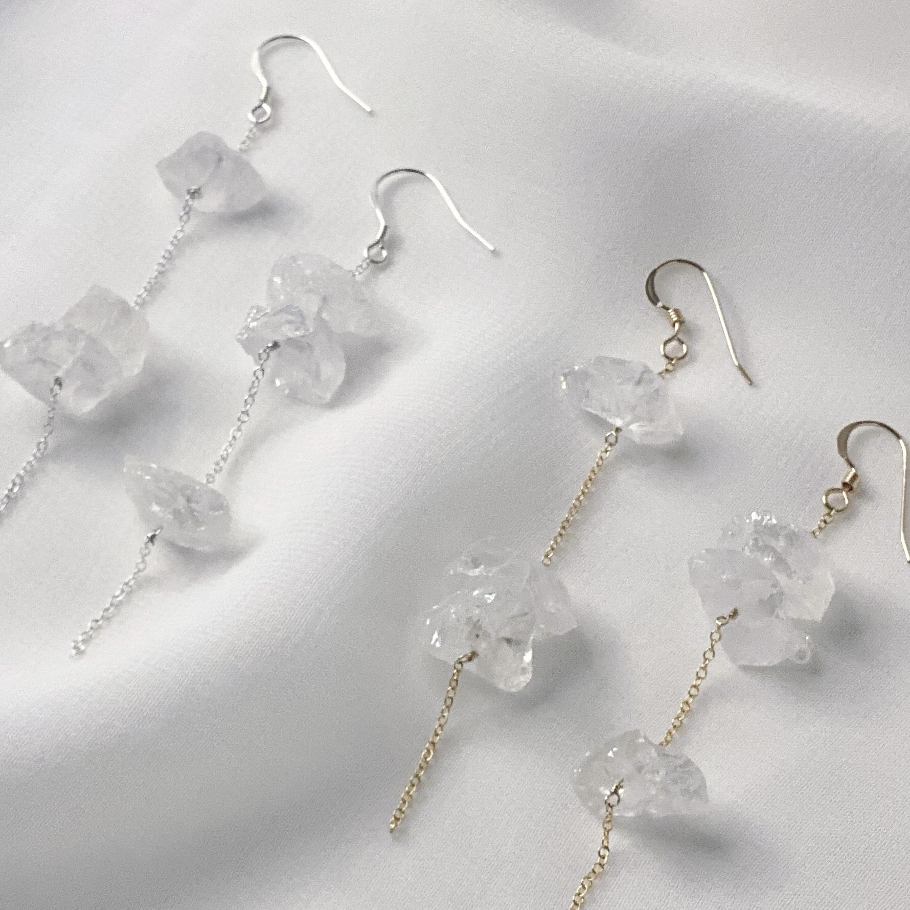 氷砂糖ピアス ゴールド（14KGF） ピアス（フック・チェーン） Bubble