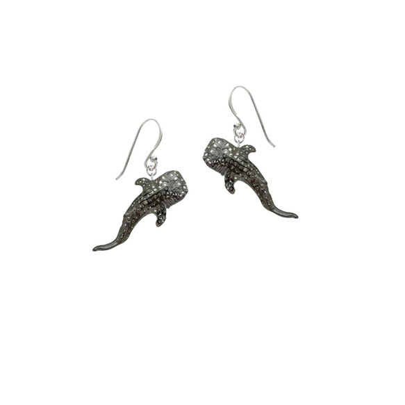 Whale Shark Earrings 鯨鯊耳環 瀕危動物 保育動物 預購 第2張的照片