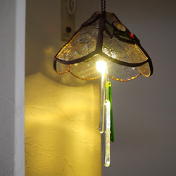 2wayステンドグラスのレトロな風鈴ランプ 16枚目の画像
