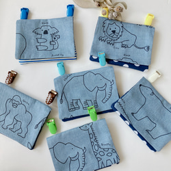 おしゃれなキッズの為の移動ポケット　動物　ゾウ 2枚目の画像