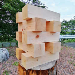 薪 檜の角材 ４０ｃｍ １０本セット ２３kg 焚き火 キャンプファイヤー 木彫り 入浴剤 薪ストーブ 彫刻 6枚目の画像