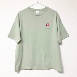 〈ビッグシルエット〉きのことシマリスのTシャツ 2枚目の画像