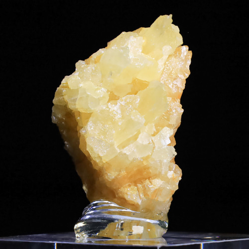 23g【稀有】天然 蛍光 イエロー アラゴナイト 原石 鉱物 標本