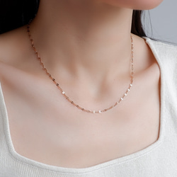 ペタルチェーン ネックレス｜サージカルステンレス つけっぱなし ゴールド シルバー 秋冬新作2025 12枚目の画像