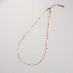 ペタルチェーン ネックレス｜サージカルステンレス つけっぱなし ゴールド シルバー 秋冬新作2025 19枚目の画像