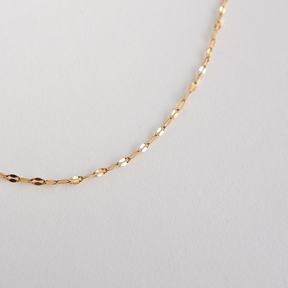 ペタルチェーン ネックレス｜サージカルステンレス つけっぱなし ゴールド シルバー 秋冬新作2025 18枚目の画像