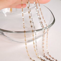 ペタルチェーン ネックレス｜サージカルステンレス つけっぱなし ゴールド シルバー 秋冬新作2025 15枚目の画像