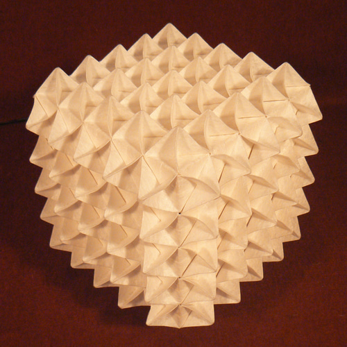 和紙の手作りランプシェード 美濃和紙使用 [折] 1-1 どこにもない癒し