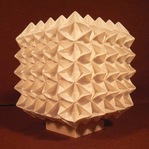 和紙の手作りランプシェード 美濃和紙使用 [折] 1-1 どこにもない癒し