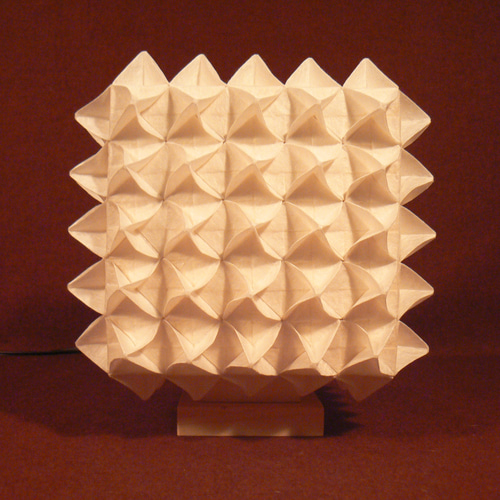 和紙の手作りランプシェード 美濃和紙使用 [折] 1-1 どこにもない癒し