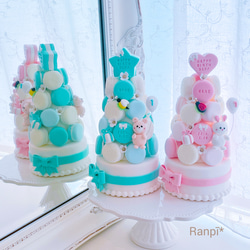 クレイケーキ*ハートマカロンタワー その他インテリア雑貨 Claycake