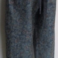 ７２０１　色大島紬の着物で作ったパンツ　＃送料無料 8枚目の画像