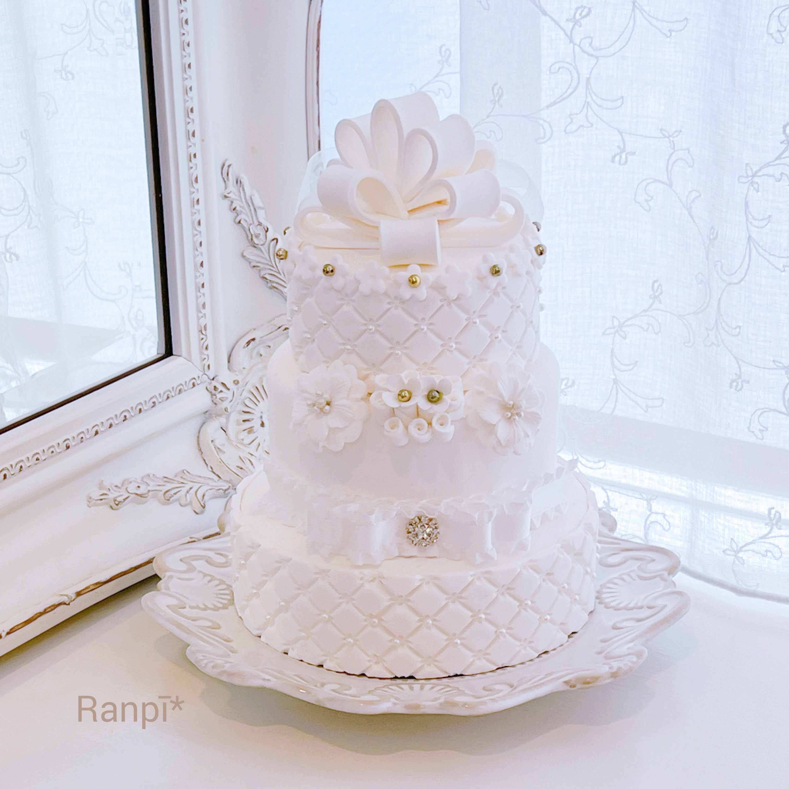 クレイケーキ*トリプルリボン