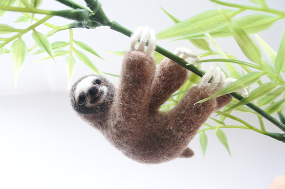 ナマケモノ 羊毛フェルト kuricco 通販 16101207｜Creema(クリーマ)