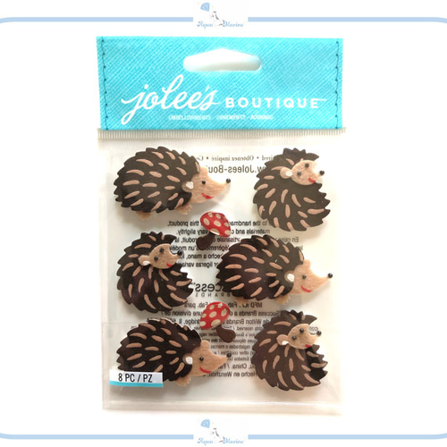 EJ116 JOLEE'S 3Dシール ハリネズミ デザイン 立体的 アルバム