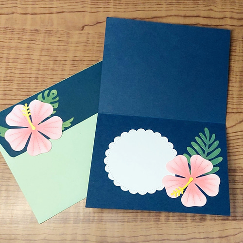 手作りハワイアンカード メッセージカード Na.no.hana_make 通販