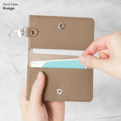 単品 5色 吊り下げ式 カードケース シュリンクレザー 定期入れ