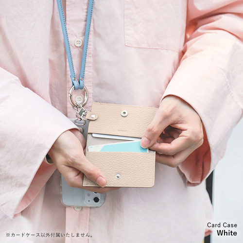 単品 5色 吊り下げ式 カードケース シュリンクレザー 定期入れ カード