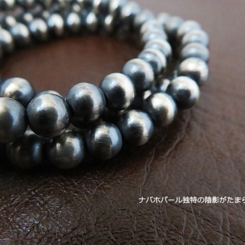 ナバホ ハンドメイド シルバー925 ナバホパールビーズ