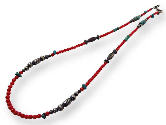 インディアンジュエリーネックレス ナバホ族 シルバー925