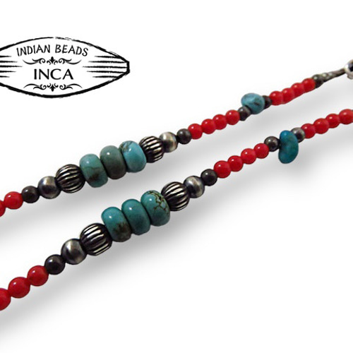 インディアンジュエリーネックレス ナバホ族 シルバー925