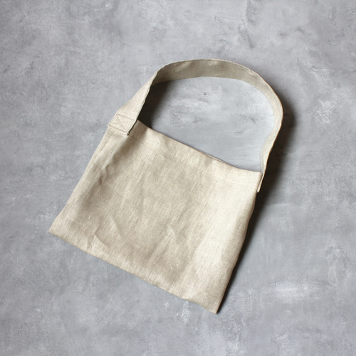 ワンショルダーバッグ 小サイズ【ナチュラル】リネン100％ ショルダー