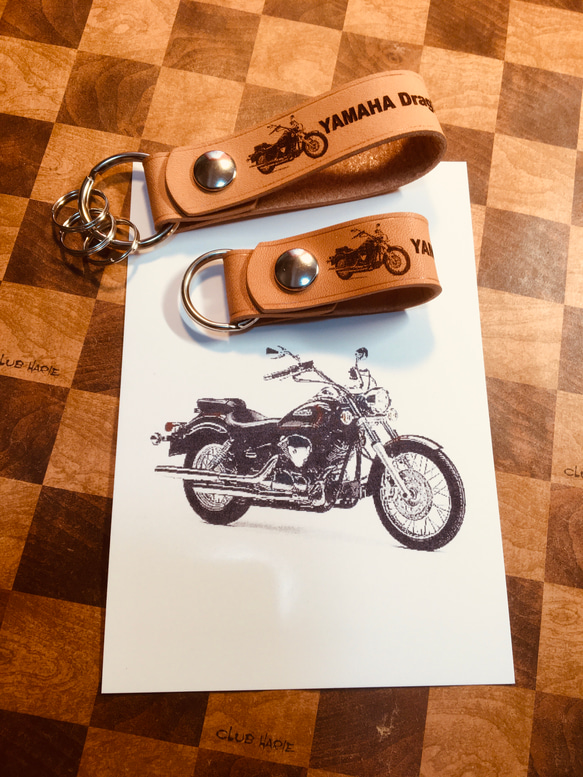 本革レザーキーストラップ ドラッグスター250 オリジナルレザー