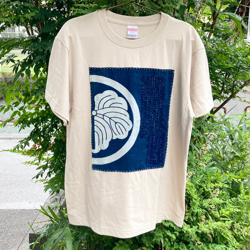 1954 襤褸 リメイク tシャツ 藍染め 藍染 古布 筒描き 印半纏