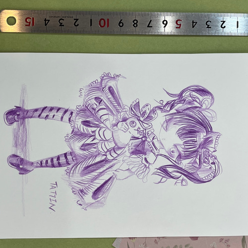 no.22『ゴシック⭐︎ロリータちゃん』 手描きイラスト オリジナル