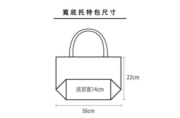 【夏日浪潮】設計款 l 重磅寬底托特包 第7張的照片