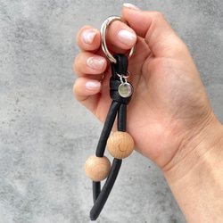 Leather code keyring 4枚目の画像