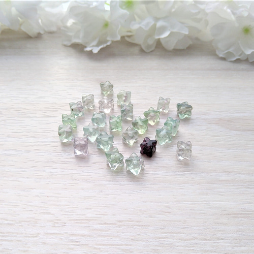 6mm・10mm マカバスター フローライト（蛍石） 天然石ビーズ