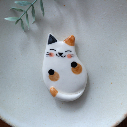 お箸置き (ぶち猫さん) 箸・箸置き 福雪工房 通販 16102734｜Creema
