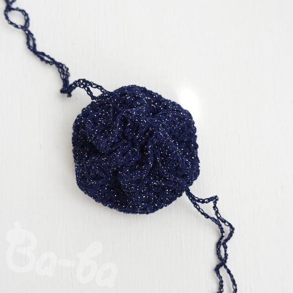 Ba-ba handmade  Crochet Drawstring bag  No.KPPRH3 第2張的照片