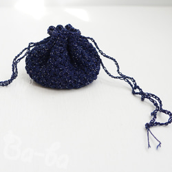 Ba-ba handmade  Crochet Drawstring bag  No.KPPRH3 第1張的照片