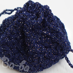 Ba-ba handmade  Crochet Drawstring bag  No.KPPRH3 第3張的照片