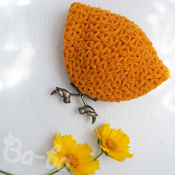 Ba-ba handmade Jasmine Stitch crochet coinpurse No.C1685 第2張的照片