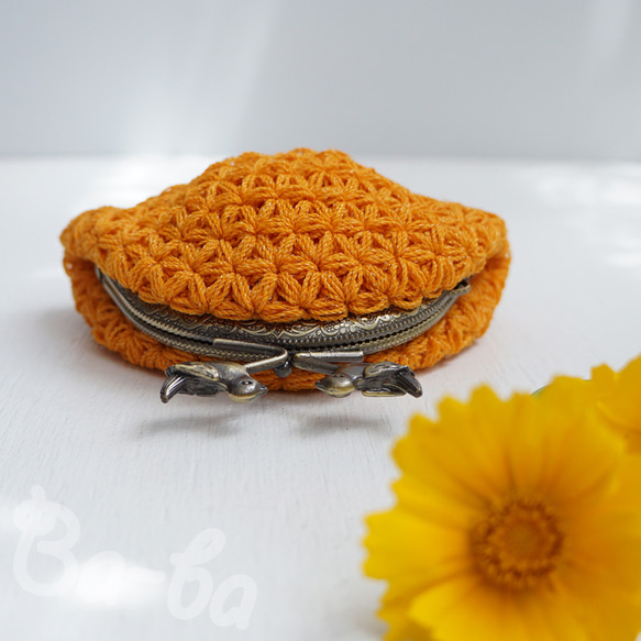 Ba-ba handmade Jasmine Stitch crochet coinpurse No.C1685 第3張的照片