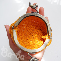 Ba-ba handmade Jasmine Stitch crochet coinpurse No.C1685 第6張的照片