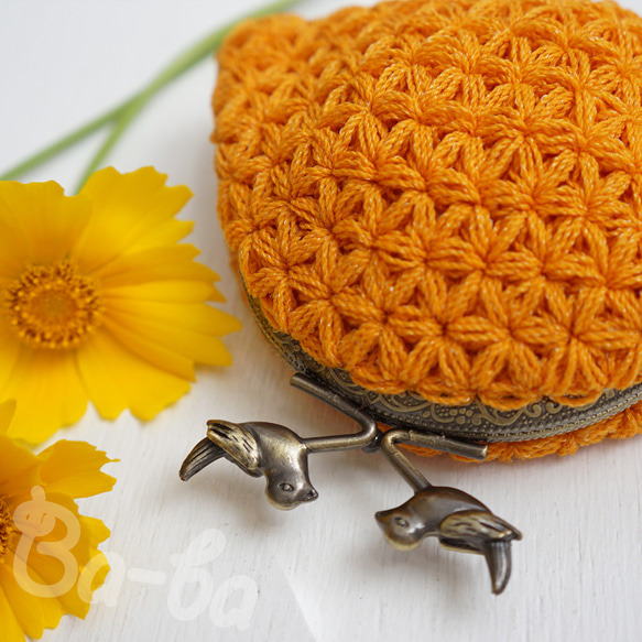 Ba-ba handmade Jasmine Stitch crochet coinpurse No.C1685 第1張的照片