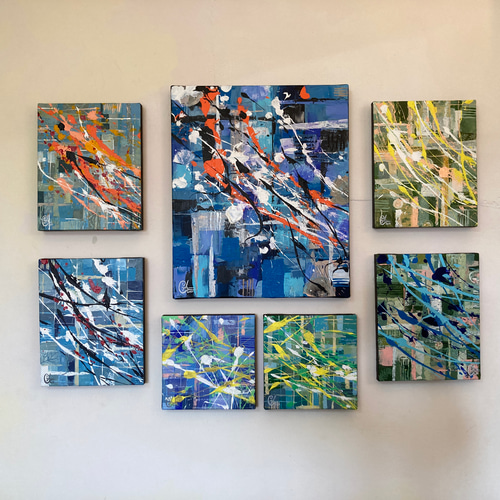 絵画 abstract painting Leap of Faith - Zebra | Original Fine Art Abstract Painting