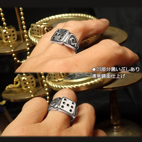 ラッキー7サイコロリング】幸運 気分上昇 ハンドメイド シルバー925