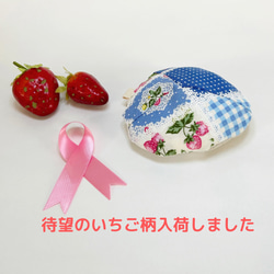 【Lサイズ】乳がん経験者が考えた乳がんパット　〜和Nagomi〜⑥いちご柄 3枚目の画像