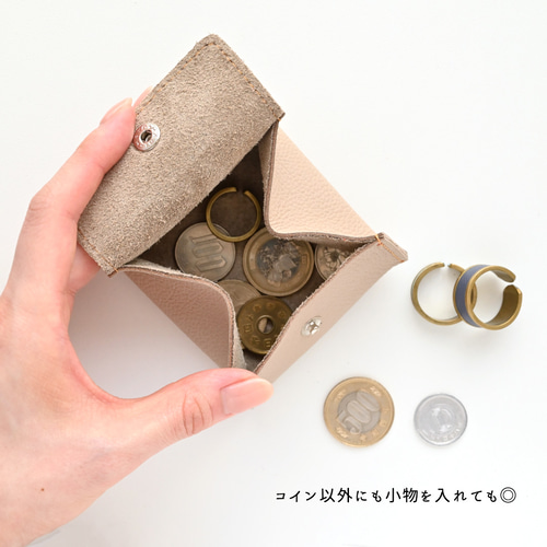 ボックス型 コインケース 【 シュリンクレザー 】 本革 小銭入れ ボックス型 コインケース 【 シュリンクレザー 】 本革 小銭入れ