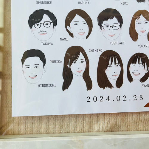 似顔絵入り結婚証明書 | ゲスト参加型 | 少人数 | 大人数 | 人前